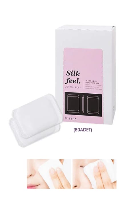 پد پنبهای پاککننده آرایش Missha Silk Feel (۸۰ عددی)