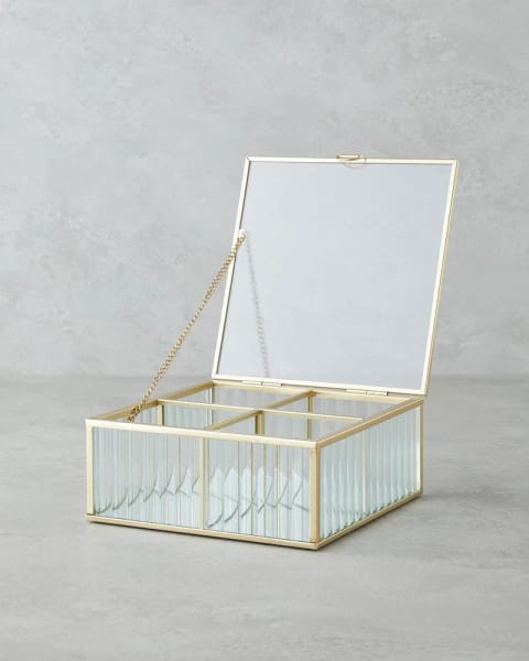 جعبه جواهرات Anissa 16x16x6 سانتی‌متر Gold