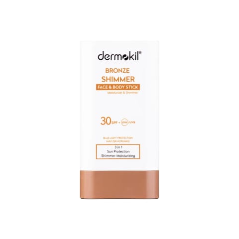 Dermokil برنز شیمر SPF30 استیک کرم صورت و بدن ۲۰ گرم