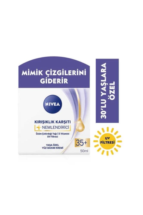 NIVEA کرم مرطوب‌کننده ضد چروک مخصوص سن 35+ (50 میلی‌لیتر)
