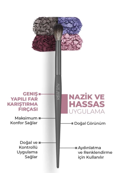 Alix Avien براش ترکیب سایه ابرو بزرگ - Dome Brush XL