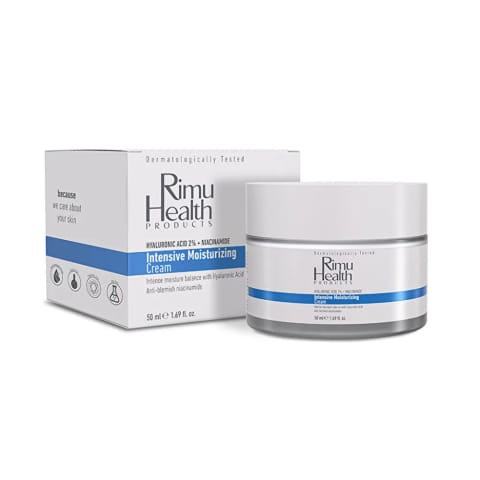 Rimu Health کرم صورت یکدستکنندهٔ رنگ و مرطوبکنندهٔ عمیق ۵۰ میلیلیتر (Hyaluronic Acid - Niacinamide)