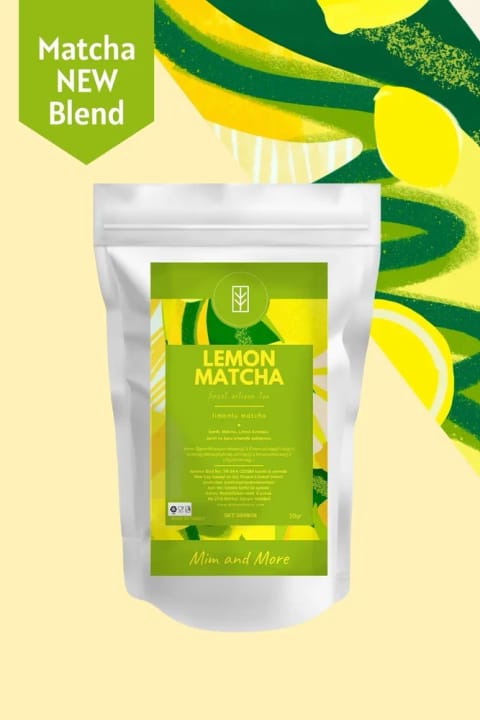 Mim and More Lemon Matcha - چای ماچا با طعم لیمو، ۵۰ گرم