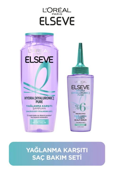 ELSEVE Hydra Pure شامپو مرطوبکننده ضد چربی با اسید سالیسیلیک