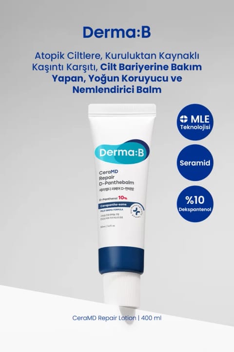 Derma:B CeraMD ترمیمکننده و مرطوبکننده بالم DERMA B مناسب پوستهای آتوپیک