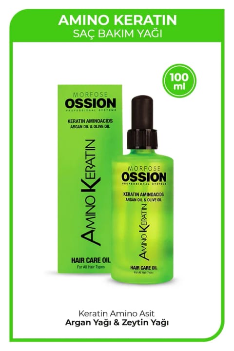 Ossion Amino Keratin روغن مراقبت از مو 100 میلی‌لیتر