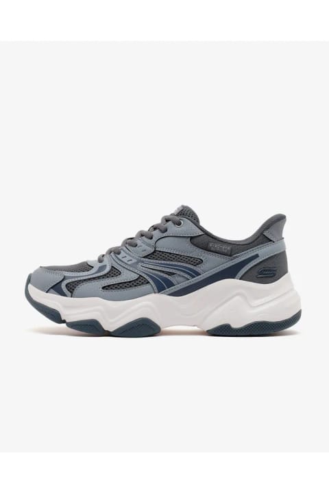 SKECHERS BOBS DIEGO مردانه کتانی خاکستری 118334 GYMT