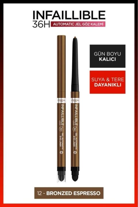 مداد چشمی L'Oréal Paris Infaillible - 12 Bronzed Espresso
