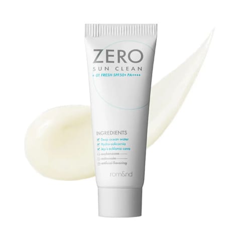 کرم ضد آفتاب rom&nd Zero Sun Clean SPF50+ حجم 50 میلیلیتر مدل 01 Fresh