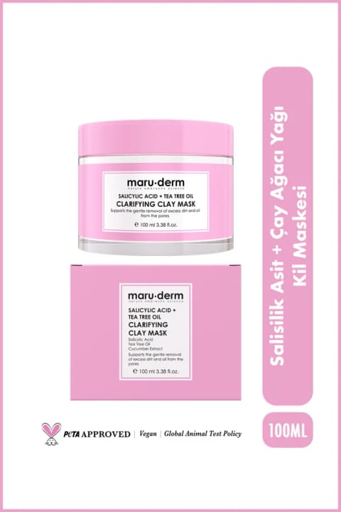 Maru.Derm ماسک رس | سالیسیلیک اسید + روغن درخت چای ۱۰۰ میلیلیتر