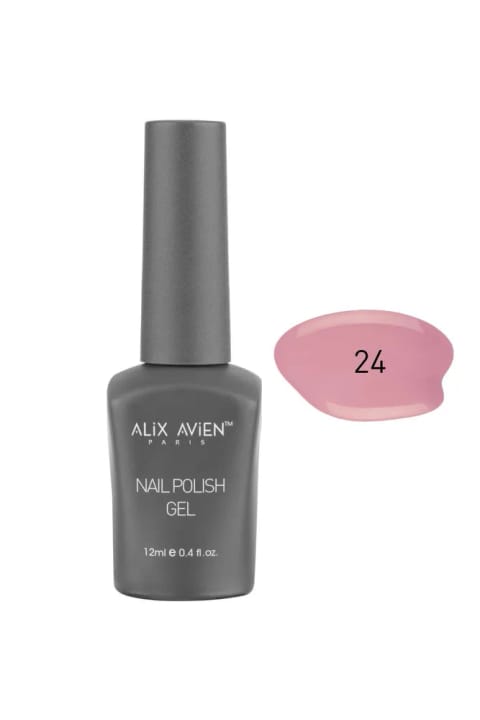 Alix Avien UV ماندگار ژل لاک رز خشک 24 - Gel Polish - 12 میلیلیتر