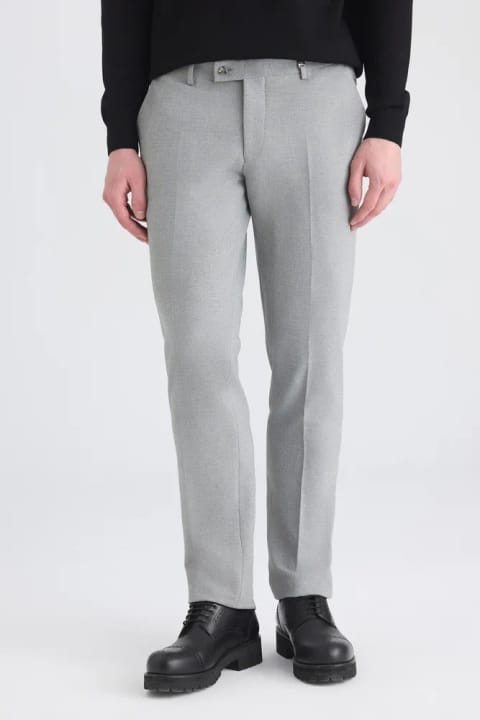 D'S Damat شلوار پارچه‌ای طوسی 4 Drop
