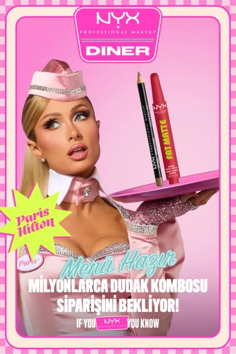 رژ لب مخملی مات + مداد لب NYX Professional Makeup