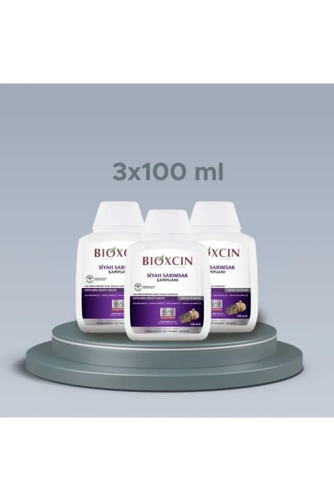 Bioxcin شامپو سیر سیاه سری سفر 3x100 میلی‌لیتر