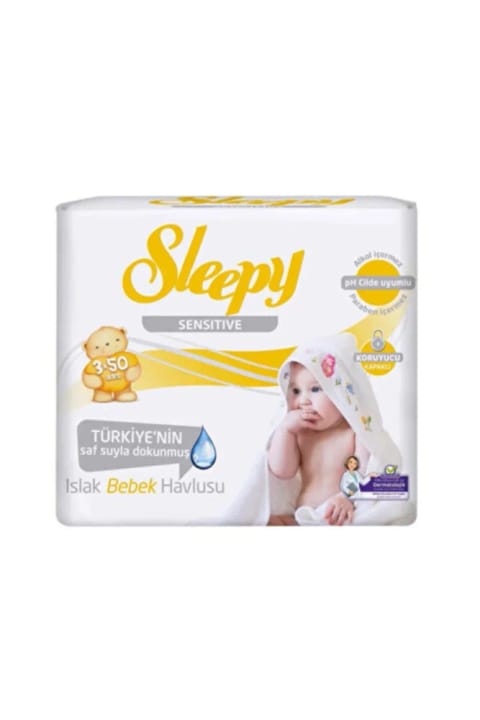 Sleepy Sensitive دستمال مرطوب 3×50 عددی
