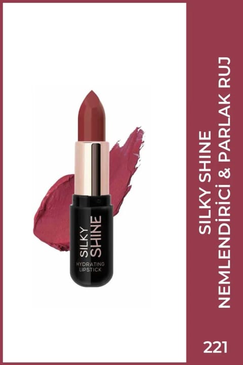 Golden Rose Silky Shine Hydrating Lipstick - رژ لب مرطوب‌کننده شماره 221