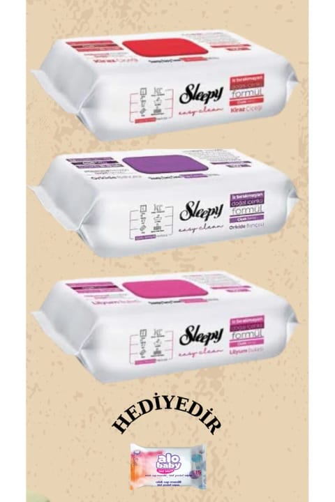 دستمال سطحی Sleepy 100 عددی هدیهدار