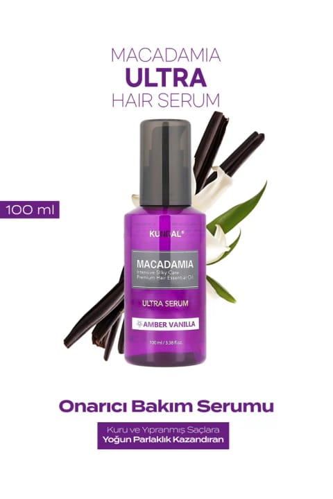 سرم ترمیمکننده درخشانکننده موهای خشک و آسیبدیده KUNDAL Macadamia Ultra H...