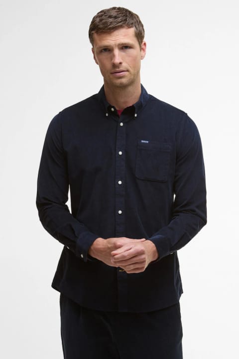 پیراهن کورد Barbour مدل Ramsey Tailored رنگ Navy/Red