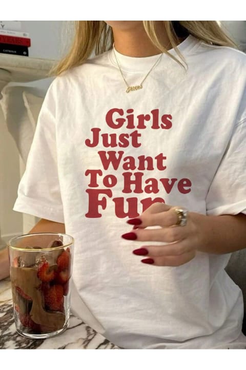 تیشرت طراحی چاپی uyguntarz Girls Just Want To Have Fun