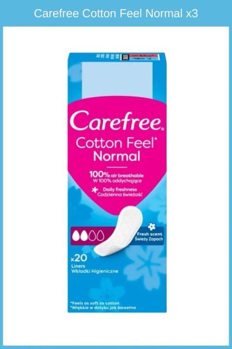 Carefree Refresh Breathable-fresh روزانه ۲۰ عددی ×۳