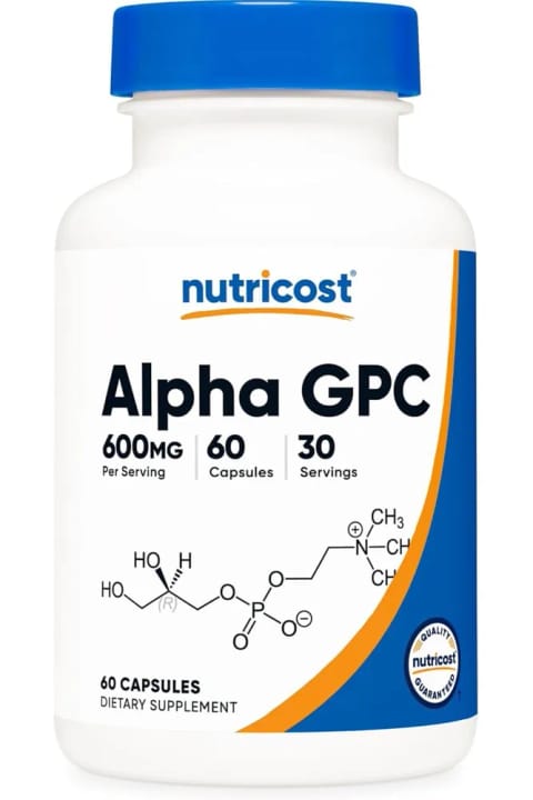 Nutricost Alpha GPC 600mg 60 کپسول ساخت آمریکا DaphneLabs