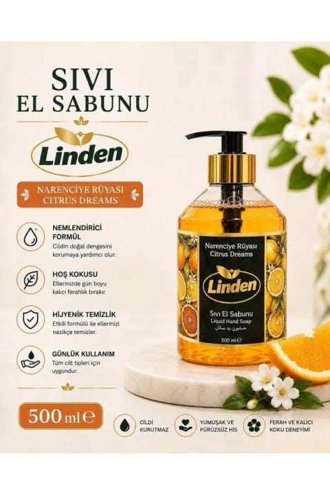 Linden مایع دستشویی رویای مرکبات 500ml Citrus Dream