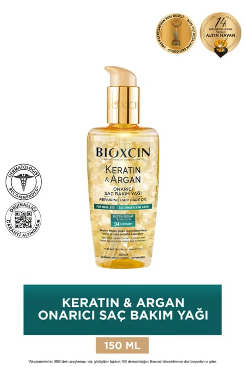 Bioxcin Keratin & Argan ترمیمکننده مو ۱۵۰ میلیلیتر