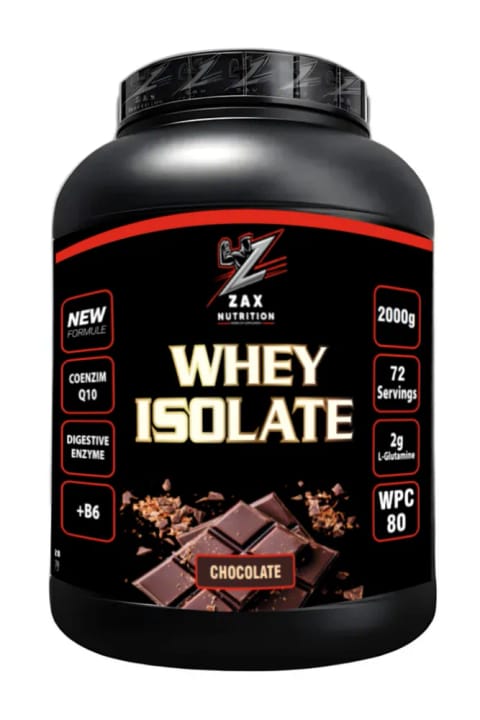 zax nutrition Whey Protein 2000 gr 72 سرویس پودر پروتئین 100% با طعم شکلات