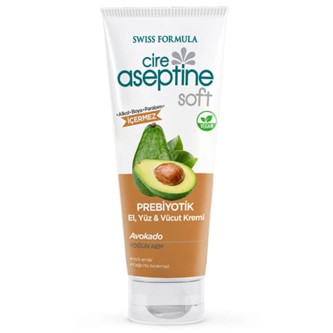 Cire Aseptine Soft کرم مرطوبکنندهٔ intense حاوی آووکادو و پریبیوتیک ۷۵ میلیلیتر