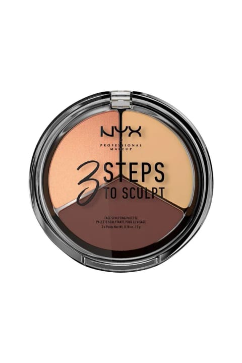 پالت کانتور ۳ رنگ NYX Professional Makeup 3 Steps To Sculpt Medium 8008970
