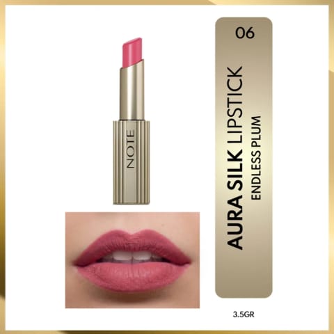 Note Aura Silk Lipstick رژ لب 06 Endless Plum