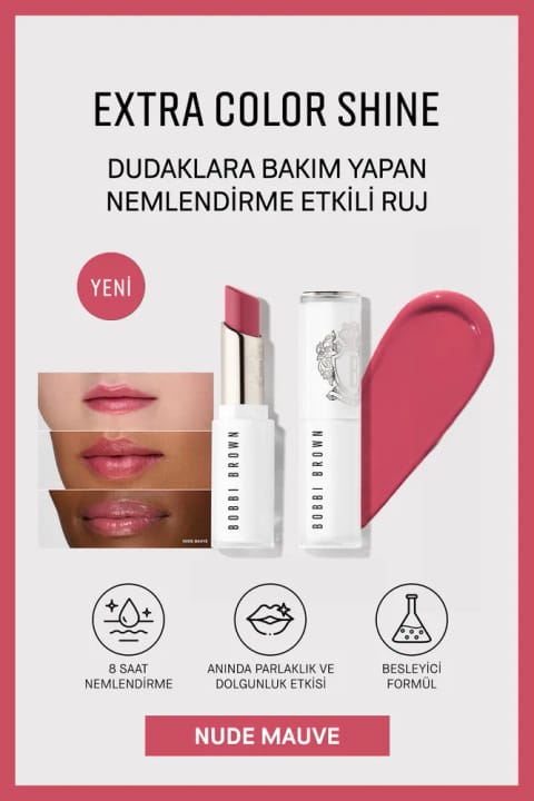 رژلب بالم مرطوب‌کننده Extra Color Shine - Nude Mauve