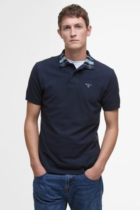 پولو یقه Barbour Trematon Tailored Fit NY91 Navy