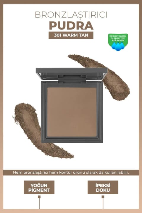 Alix Avien پودر برنزه‌کننده - Bronzing Powder 301 Warm Tan