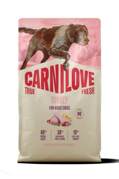 Carnilove True Fresh غذای خشک بدون غله سگ بالغ با گوشت بوقلمون