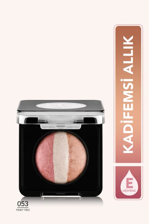 Flormar رژگونه - Baked Blush-on 053 Pinky Trio