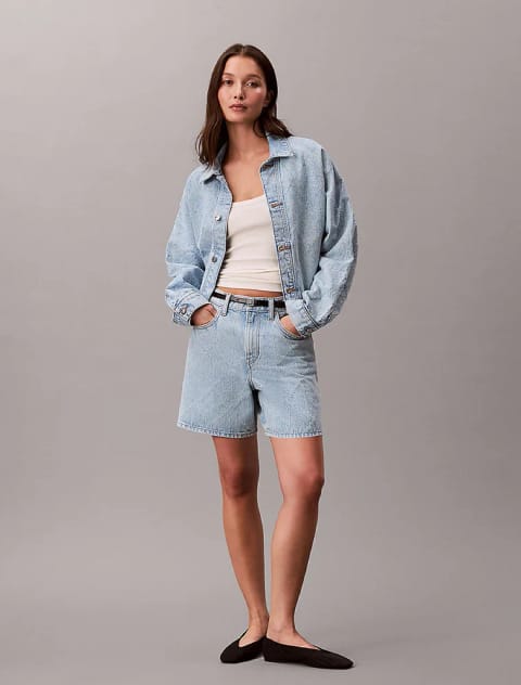 Calvin Klein ژاکت جین زنانه دولمان تراکر