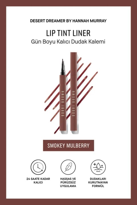BOBBI BROWN رژ لب خطی ماندگار در تمام روز - Smokey Mulberry