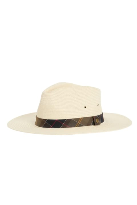 کلاه فدورا تابستانی Barbour Kirkstone مدل CR31 رنگ Ecru