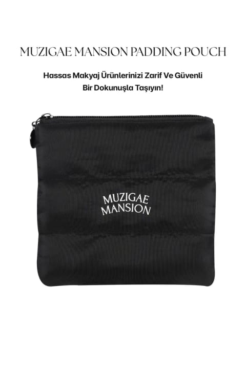 Muzigae Mansion کیف آرایش مشکی شیک، جادار و با کیفیت بالا
