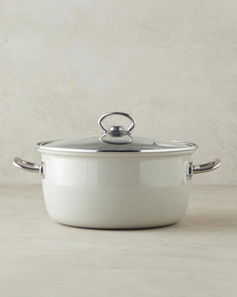 ماهیتابه لعابی Sartagi ۲۲ سانتی‌متری بژ