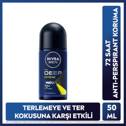 Nivea Men رول‌آن دئودورانت Deep Extreme 50 میلی‌لیتر