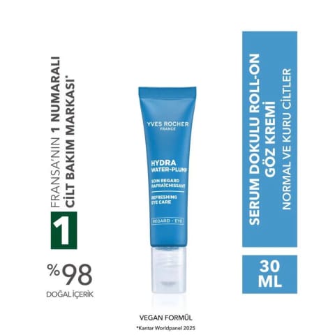 کرم دور چشم با بافت سرم - Hyaluronic Acid و عصاره شاه بلوط اسبی (Yves Rocher)