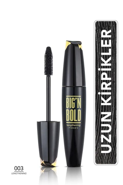 Flormar Big N Bold Mascara - حجم‌دهنده و بلندکننده مژه - مشکی 003