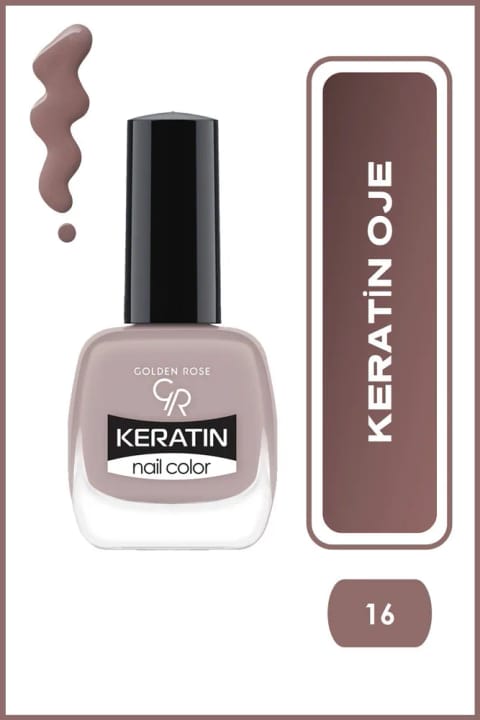 Golden Rose Keratin Nail Color - 16 - لاک کراتینه