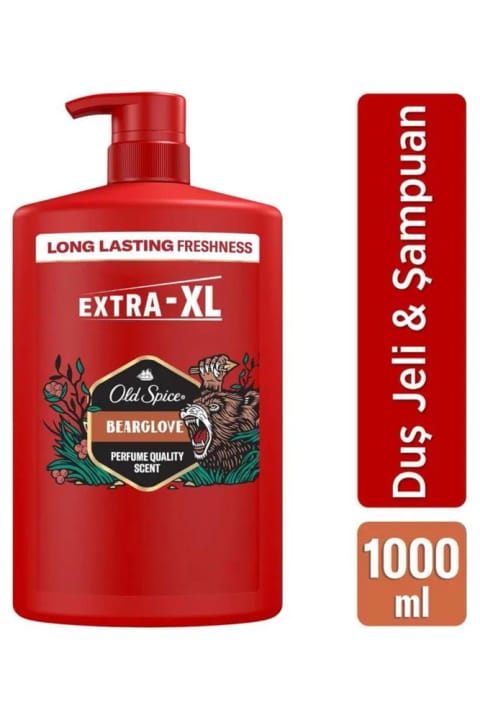Old Spice Bearglove شامپو و ژل دوش 3 در 1 مردانه 1000 میلیلیتر XXL