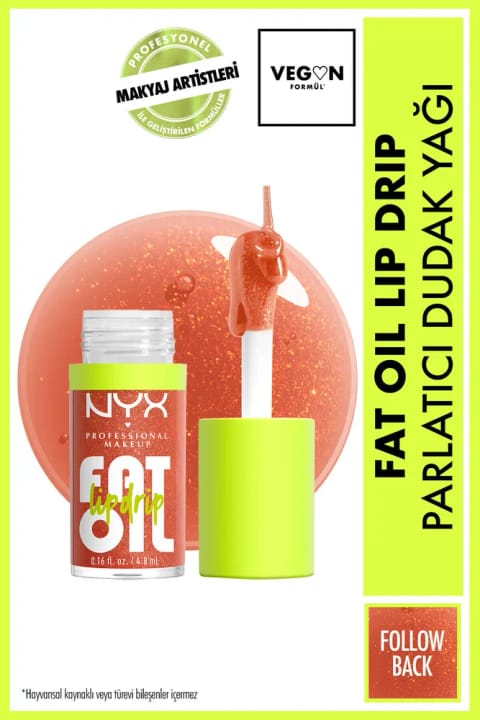 NYX Professional Makeup Fat Oil Lip Drip براقکننده روغن لب - Follow Back