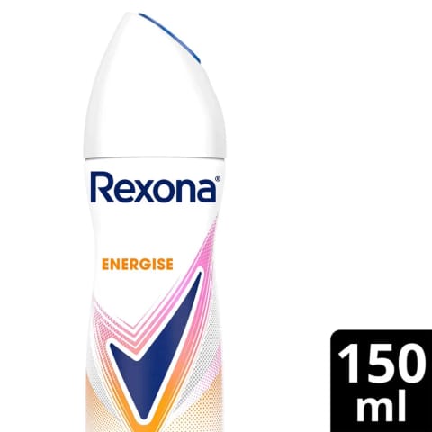 Rexona اسپری دئودورانت زنانه انرژی بخش برگاموت و سیب سبز ۱۵۰ میلی‌لیتر