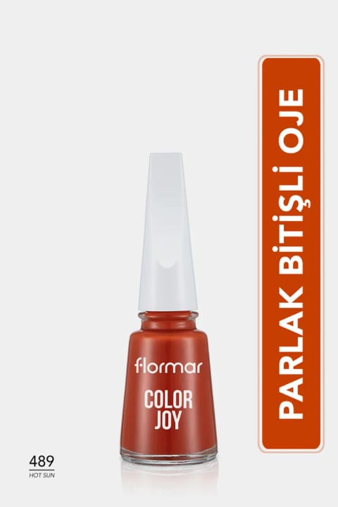 Flormar Color Joy رژ لب پررنگ و براق - 489 HOT SUN